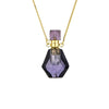 Alloy Crystal Flameshaped Perfume Bottle Pendant Necklace With Box Chain For Women Environmentally Friendly