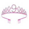 Alloy Crystal Hair Band Hair Accessories For Women With Letters Numbers Text Pattern And Electroplating Process