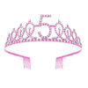 Alloy Crystal Hair Band Hair Accessories For Women With Letters Numbers Text Pattern And Electroplating Process