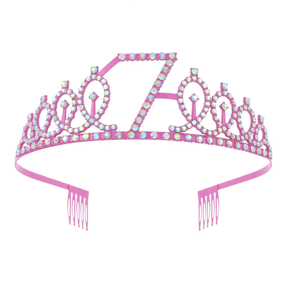 Alloy Crystal Hair Band Hair Accessories For Women With Letters Numbers Text Pattern And Electroplating Process