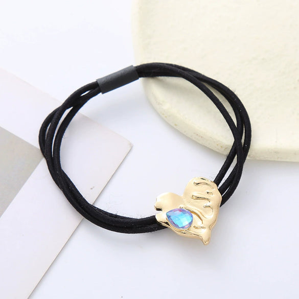 Alloy Crystal Hair Band Handmade High Elastic Sweet And Stylish