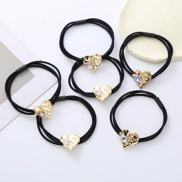 Alloy Crystal Hair Band Handmade High Elastic Sweet And Stylish