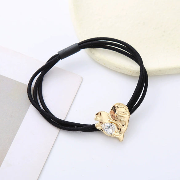 Alloy Crystal Hair Band Handmade High Elastic Sweet And Stylish