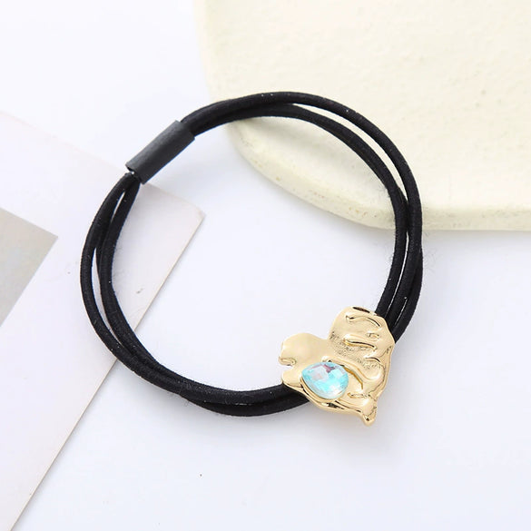 Alloy Crystal Hair Band Handmade High Elastic Sweet And Stylish