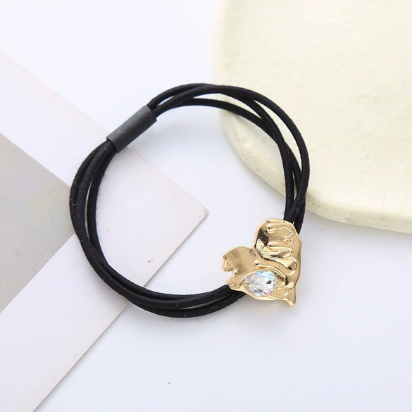 Alloy Crystal Hair Band Handmade High Elastic Sweet And Stylish