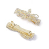 Alloy Crystal Hairpin With Diamond For Women Fresh And Sweet Bow Design