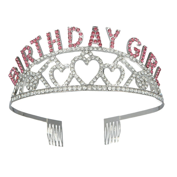 Alloy Crystal Letter Crown Fashion Headband For Women