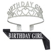 Alloy Crystal Letter Crown Fashion Headband For Women