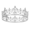 Alloy Crystal Queen Crown Headwear Electroplated For Women