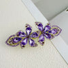 Alloy Crystal Spring Hairpin For Women With Bow Design And Electroplating Processing