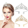Alloy Crystal Women's Bridal Crown Hair Band With Letter And Text Pattern Electroplated For Party