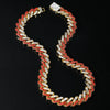 Alloy Cuban Chain Hip Hop Style Geometric Diamond Men's Necklace
