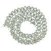 Alloy Cuban Chain Necklace With Diamond And Geometric Design Unisex Hip Hop Jewelry