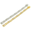 Alloy Cuban Chain Necklace With Diamond Geometric Style Creative Stitching Pig Nose Buckle For Men Hip Hop Punk Style