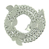 Alloy Cuban Chain Necklace With Diamond Inlay And Butterfly Pattern Hip Hop Style Unisex