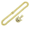 Alloy Cuban Chain With Threedimensional Geometric Diamond Small Monster Pendant Trendy Necklace Accessories