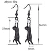 Alloy Cute Animal Kitten Stretch Earrings For Women With Electroplating