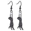 Alloy Cute Animal Kitten Stretch Earrings For Women With Electroplating