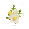 Alloy Daisy Flower Brooch Electroplated Natural Style For Women