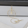 Alloy Daisy Heart Dripping Oil Earrings