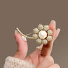 Alloy Dandelion Flower Antilight Brooch For Women Electroplated Natural Style Coat Accessory