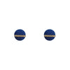 Alloy Denim Diamond Heart Circle Square Geometric Electroplating Light Luxury Women's Earrings