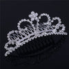 Alloy Diamond Children's Crown Comb Hair Accessories