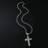 Alloy Diamond Cross Pendant Necklace Hiphop Geometric Men's Accessories