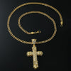 Alloy Diamond Cross Pendant Necklace Hiphop Geometric Men's Accessories