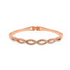 Alloy Diamond Cut Out Cross Geometric Fashion Twist Bracelet