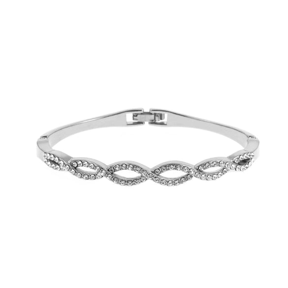 Alloy Diamond Cut Out Cross Geometric Fashion Twist Bracelet