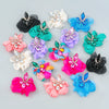 Alloy Diamond Flower Earrings For Women Retro Elegant Style