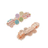 Alloy Diamond Hairpin Spring Clip For Women