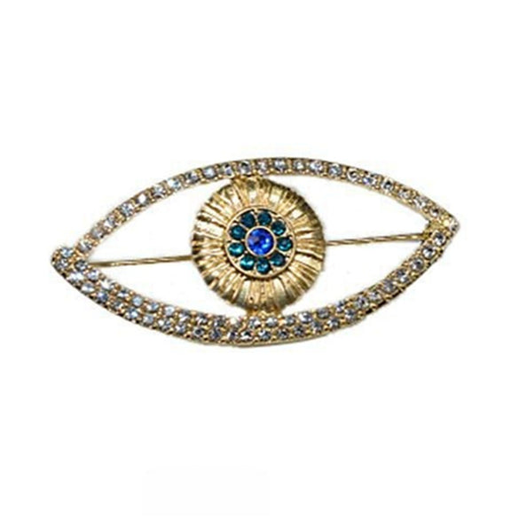 Alloy Diamond Retro Style Elf Devil's Eye Brooch Unisex Accessories