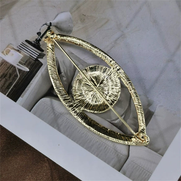 Alloy Diamond Retro Style Elf Devil's Eye Brooch Unisex Accessories