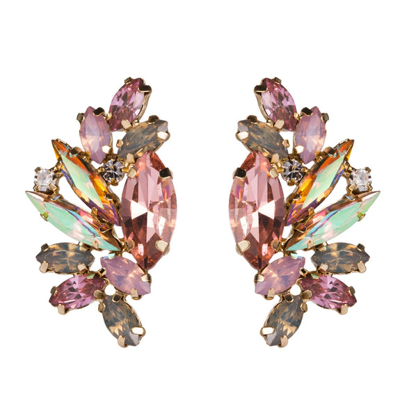 Alloy Diamond Studded Rhinestone Earrings For Women