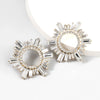Alloy Diamond Sunflower Fashion Women's Earrings