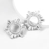 Alloy Diamond Sunflower Fashion Women's Earrings