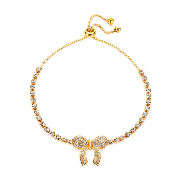 Alloy Diamond Women's Love Geometric Retro Bracelet With Flower And Heart Shapes