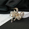 Alloy Diamondencrusted Bow Brooch Electroplating Fashion Jewelry
