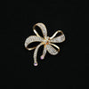 Alloy Diamondencrusted Bow Brooch Electroplating Fashion Jewelry