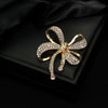 Alloy Diamondencrusted Bow Brooch Electroplating Fashion Jewelry