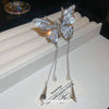 Alloy Diamondencrusted Butterfly Hairpin Hair Accessories For Women