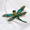 Alloy Diamondencrusted Dragonfly Brooch Fashion Personality Women's Accessories