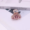 Alloy Diamondencrusted Grabber Bangs Clip Women's Fashion Headwear Bow Hairpin