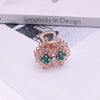 Alloy Diamondencrusted Grabber Bangs Clip Women's Fashion Headwear Bow Hairpin