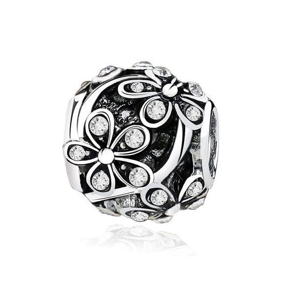 Alloy Diy Bracelet Accessories With Rose Gold Electroplated Large Hole Beads And Totem Pattern