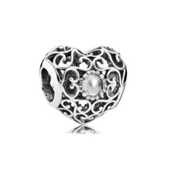 Alloy Diy Bracelet Accessories With Rose Gold Electroplated Large Hole Beads And Totem Pattern