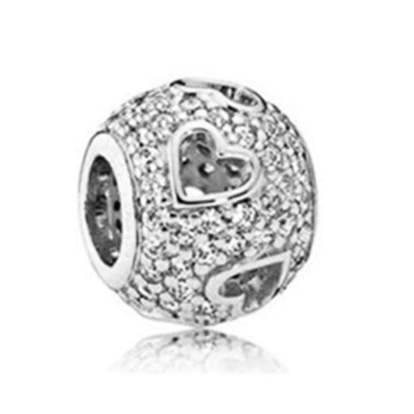 Alloy Diy Bracelet Accessories With Rose Gold Electroplated Large Hole Beads And Totem Pattern