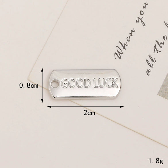 Alloy Diy Letter Rhinestone Accessories Electroplated With Number Letters Pattern